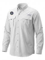 U.S. Marshals Service (USMS) Men's Columbia Bahama™ II Button Up Long-Sleeve  White government employee uniform shirt