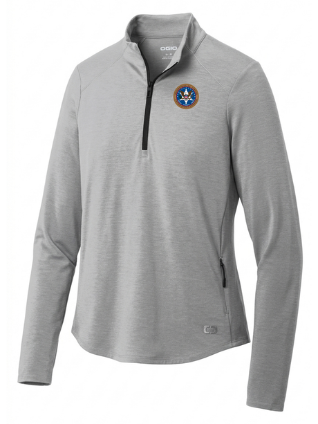 U.S. Marshals Service (USMS) Women's Motion 1/4 Zip  Light Gray government employee uniform shirt