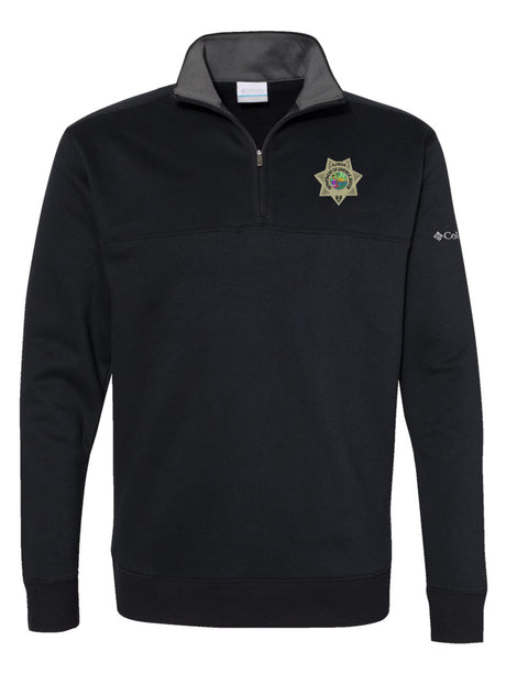 Florida Department of Juvenile Justice (DJJ) Men's Columbia Hart Mountain 14-Zip Sweatshirt Black government employee uniform shirt