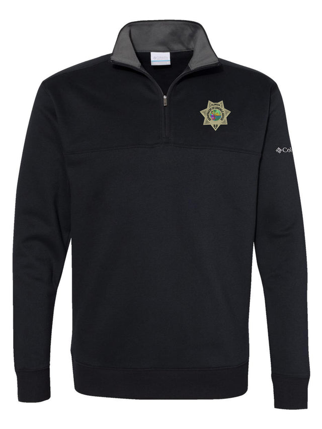 Florida Department of Juvenile Justice (DJJ) Men's Columbia Hart Mountain 14-Zip Sweatshirt Black government employee uniform shirt