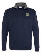 Florida Department of Juvenile Justice (DJJ) Men's Columbia Hart Mountain 14-Zip Sweatshirt Heather Blue government employee uniform shirt
