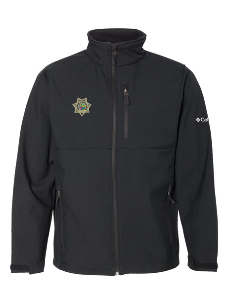 Florida Department of Juvenile Justice (DJJ) Men's Ascender Soft Shell Full-Zip Jacket Black government employee uniform shirt