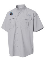 Countering Weapons of Mass Destruction Office (CWMD) Men's Columbia Bahama™ II Button Up Short Sleeve  Cool Grey government employee uniform shirt