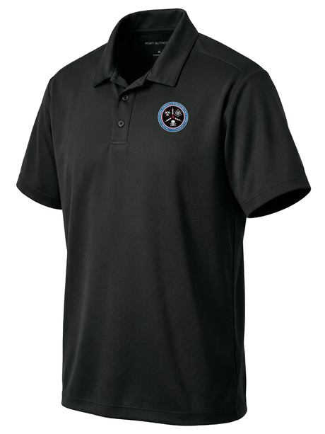 Countering Weapons of Mass Destruction Office (CWMD) Men's Dri Fit Polo  Black government employee uniform shirt
