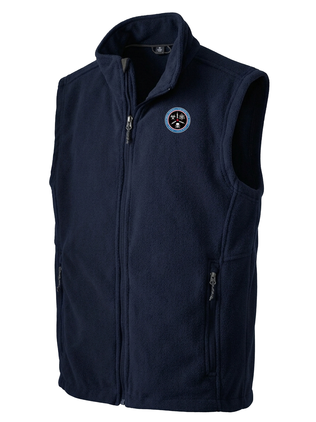 Countering Weapons of Mass Destruction Office (CWMD) Men's Fleece Vest  Navy Blue government employee uniform shirt