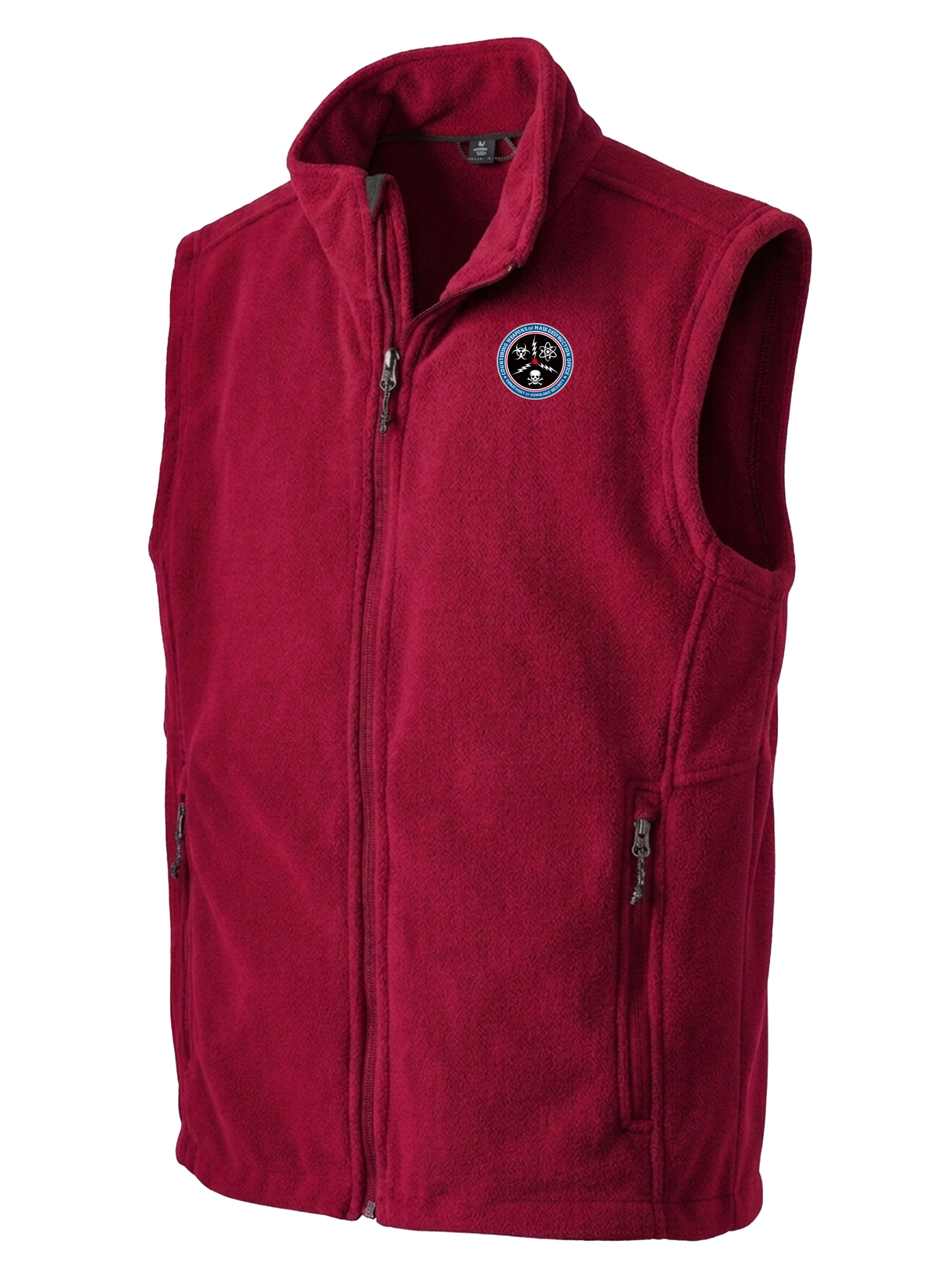 Countering Weapons of Mass Destruction Office (CWMD) Men's Fleece Vest  Red government employee uniform shirt