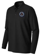 Countering Weapons of Mass Destruction Office (CWMD) Men's Long Sleeve Polo  Black government employee uniform shirt