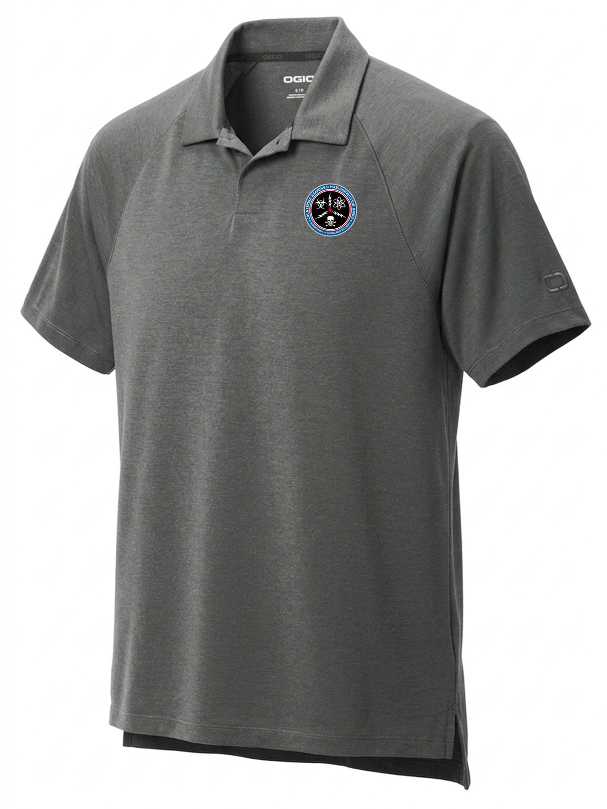 Countering Weapons of Mass Destruction Office (CWMD) Men's Polo  Slate Gray government employee uniform shirt