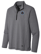 Countering Weapons of Mass Destruction Office (CWMD) Men's Transition Quarter Zip  Slate Gray government employee uniform shirt