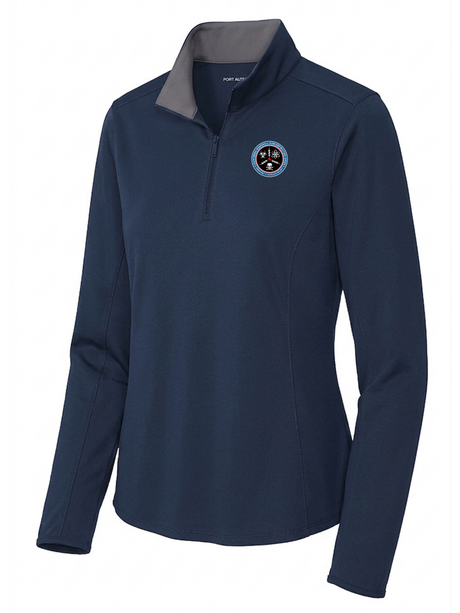 Countering Weapons of Mass Destruction Office (CWMD) Women's Dri Fit 1/4 Zip  Navy Blue government employee uniform shirt