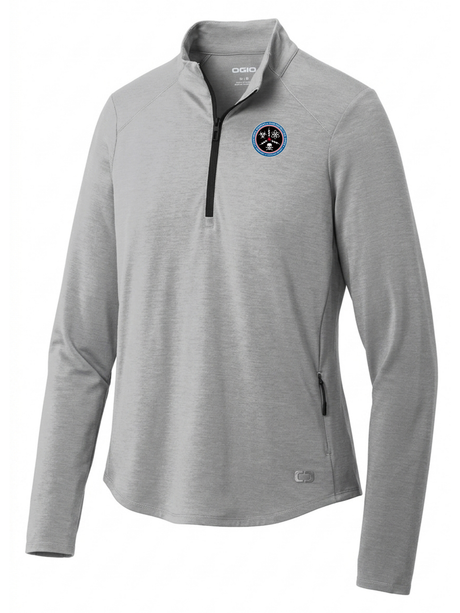 Countering Weapons of Mass Destruction Office (CWMD) Women's Motion 1/4 Zip  Light Gray government employee uniform shirt