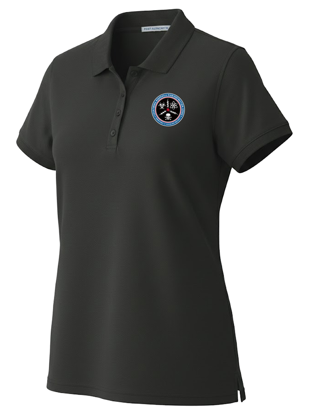 Countering Weapons of Mass Destruction Office (CWMD) Women's Polo  Black government employee uniform shirt