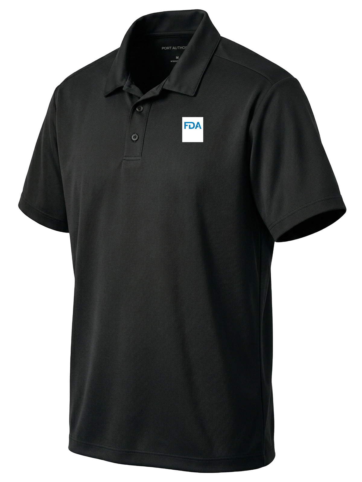 Food and Drug Administration (FDA) Men's Dri Fit Polo  Black government employee uniform shirt