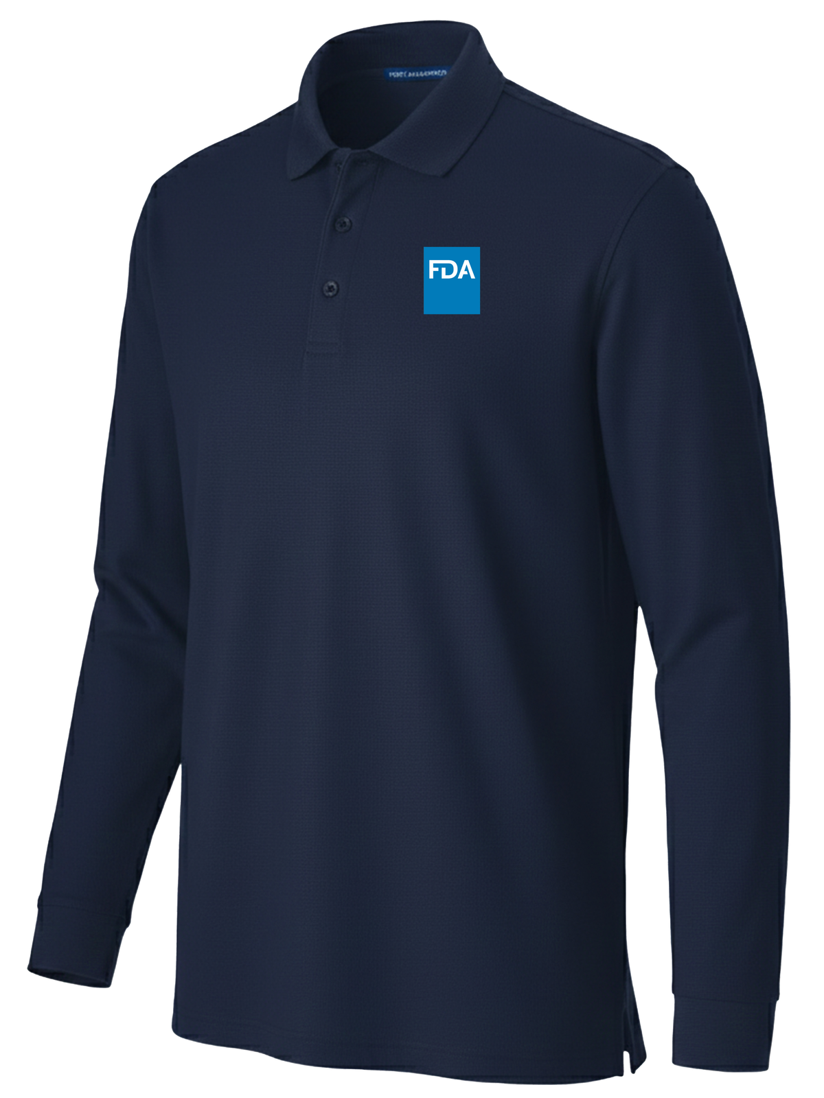 Food and Drug Administration (FDA) Men's Long Sleeve Polo Navy Blue government employee uniform shirt