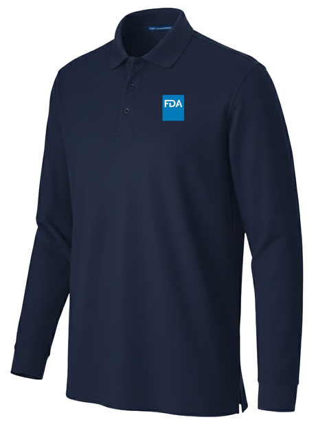 Food and Drug Administration (FDA) Men's Long Sleeve Polo Navy Blue government employee uniform shirt