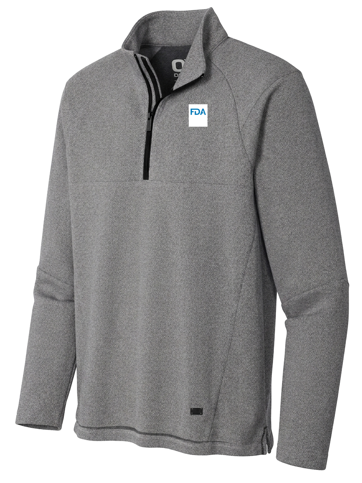 Food and Drug Administration (FDA) Men's Transition Quarter Zip  Light Gray government employee uniform shirt