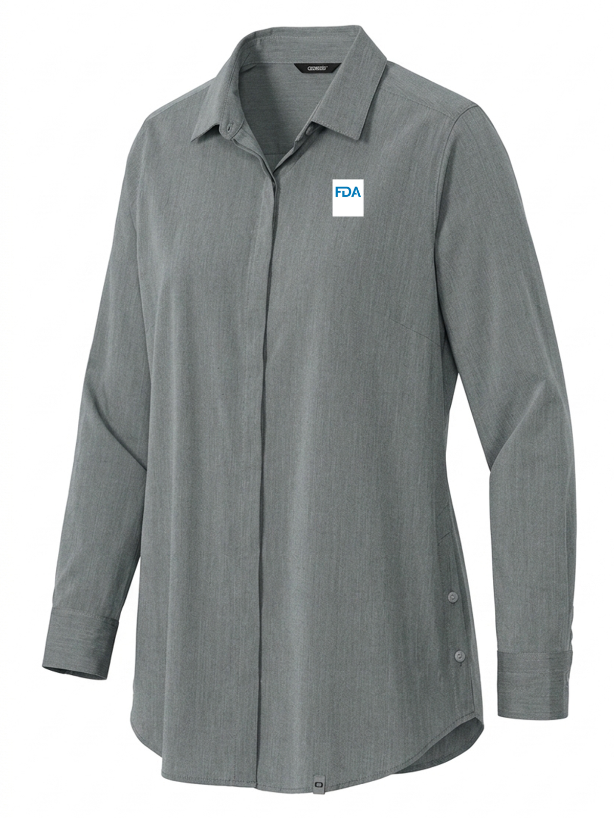 Food and Drug Administration (FDA) Women's Commuter Shirt  Slate Gray government employee uniform shirt