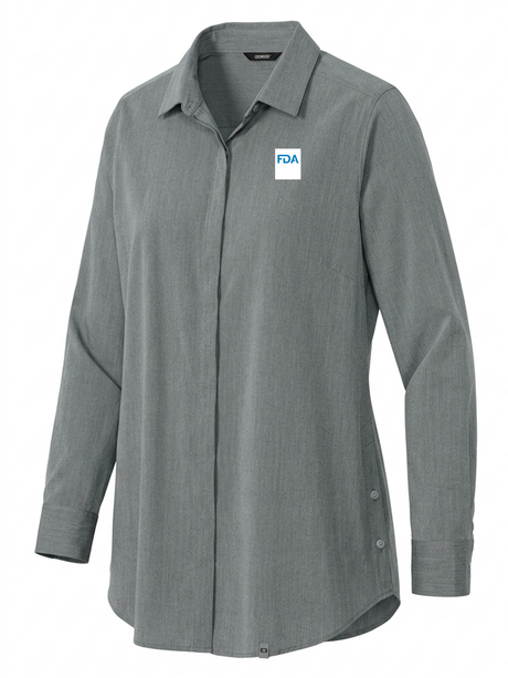 Food and Drug Administration (FDA) Women's Commuter Shirt  Slate Gray government employee uniform shirt