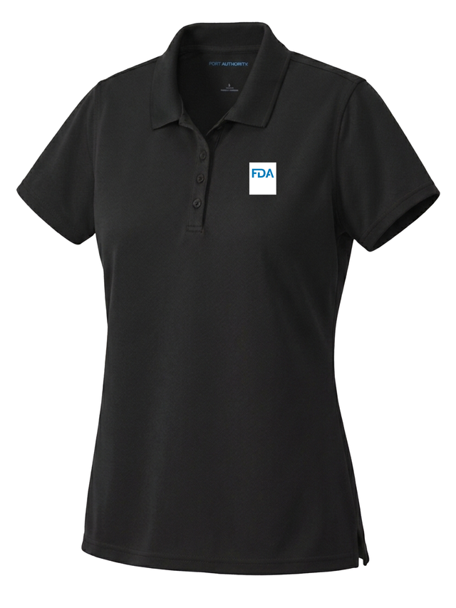 Food and Drug Administration (FDA) Women's Dri Fit Polo  Black government employee uniform shirt