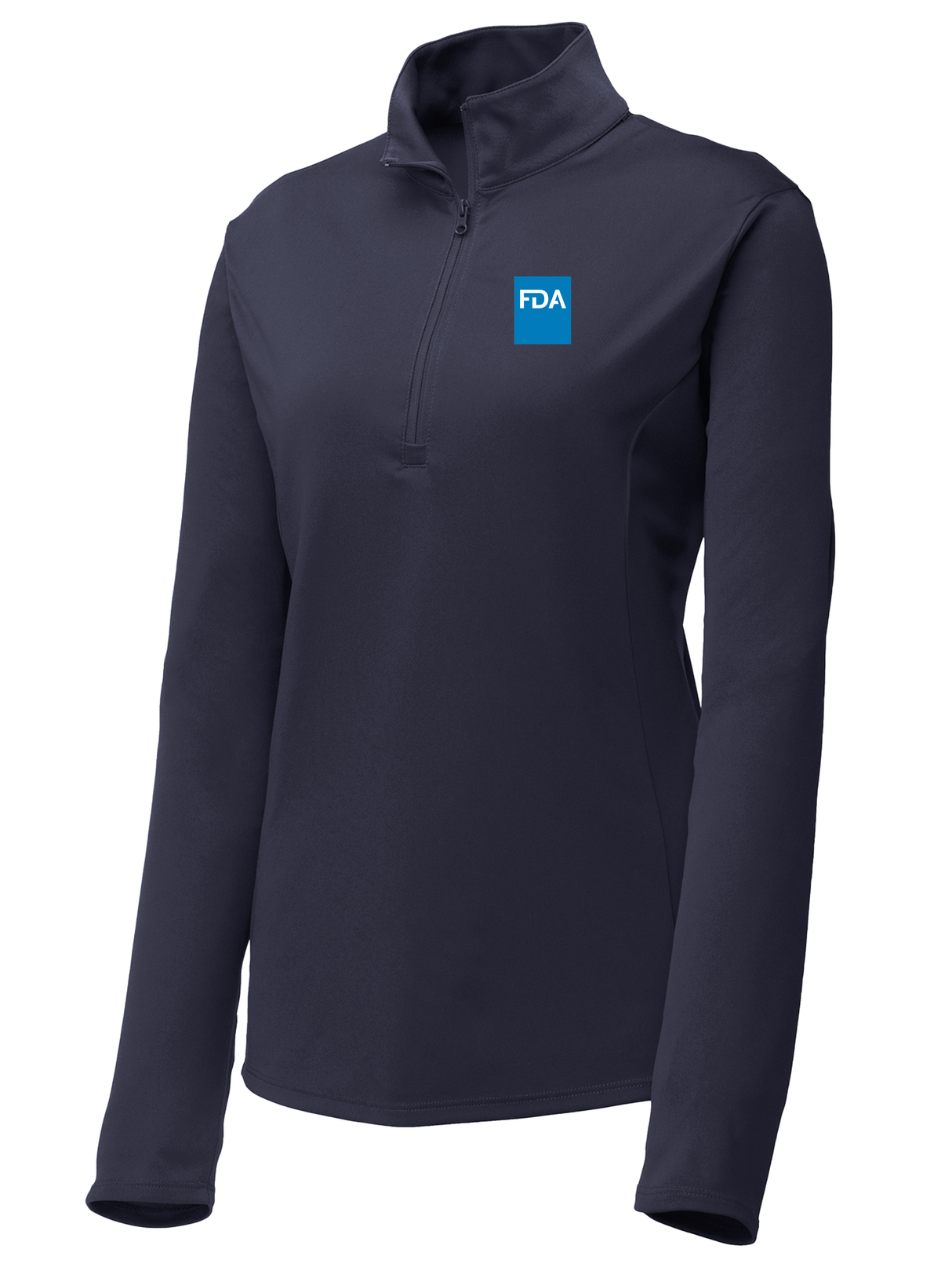 Food and Drug Administration (FDA) Women's Lightweight Dri Fit 1/4 Zip  Navy Blue government employee uniform shirt
