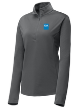 Food and Drug Administration (FDA) Women's Lightweight Dri Fit 1/4 Zip  Slate Gray government employee uniform shirt