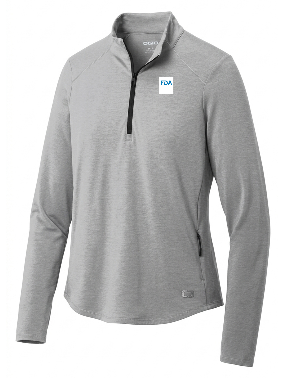 Food and Drug Administration (FDA) Women's Motion 1/4 Zip  Light Gray government employee uniform shirt