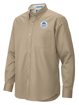 Office of Health Security (OHS) Men's Button Up  Khaki government employee uniform shirt