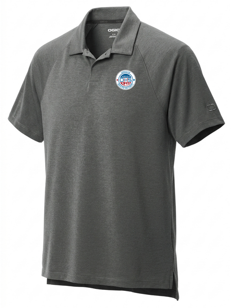 Office of Health Security (OHS) Men's Polo  Slate Gray government employee uniform shirt