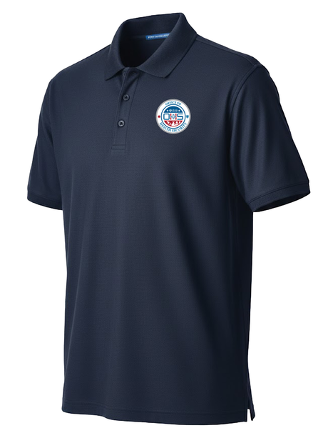 Office of Health Security (OHS) Men's Polo  Dark Navy government employee uniform shirt