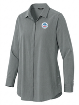 Office of Health Security (OHS) Women's Commuter Shirt  Slate Gray government employee uniform shirt