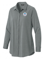 Office of Health Security (OHS) Women's Commuter Shirt  Slate Gray government employee uniform shirt