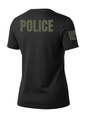 Black Police Women's Shirt - Short Sleeve (Green)