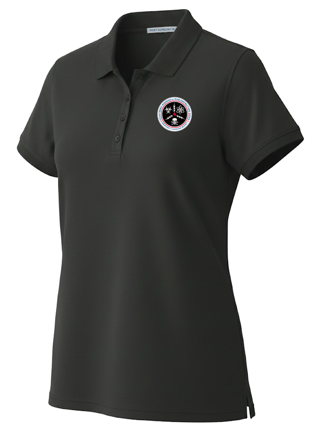 Countering Weapons of Mass Destruction Office (CWMD) Men's Long Sleeve Polo Black government employee uniform shirt