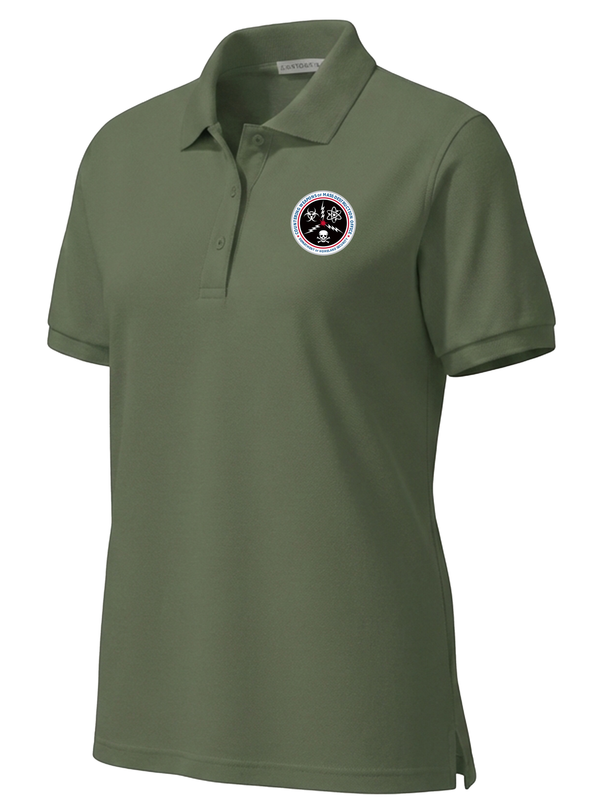 Countering Weapons of Mass Destruction Office (CWMD) Men's Long Sleeve Polo Drab Green government employee uniform shirt