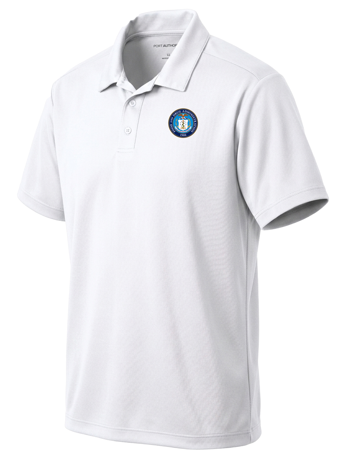 Food and Drug Administration (FDA) Men's Dri Fit Polo  White government employee uniform shirt