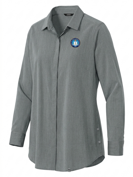Food and Drug Administration (FDA) Women's Commuter Shirt  Slate Gray government employee uniform shirt