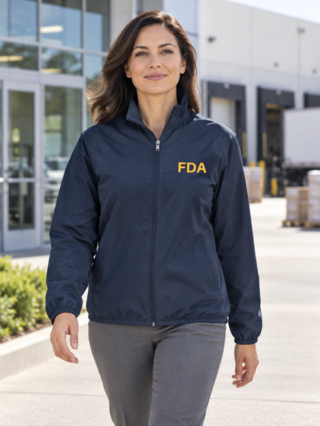 FDA Agency Identifier Jacket — Navy Blue lifestyle view