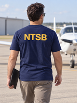 NTSB Agency Identifier T Shirt - Short Sleeve — Navy Blue lifestyle view