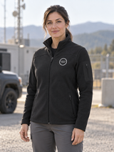 Women's Summit Fleece — Black lifestyle view