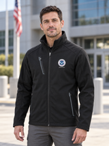 DHS Men's Tactical Soft Shell — Black lifestyle view