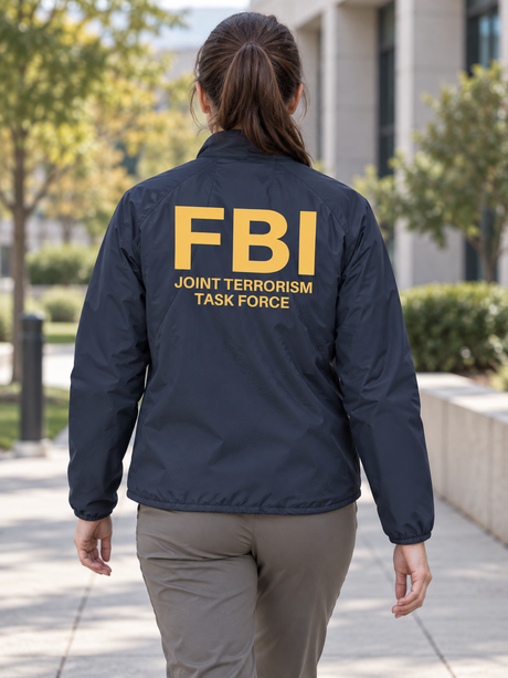 FBI Joint Terrorism Task Force- Agency Identifier Jacket — Navy Blue lifestyle view