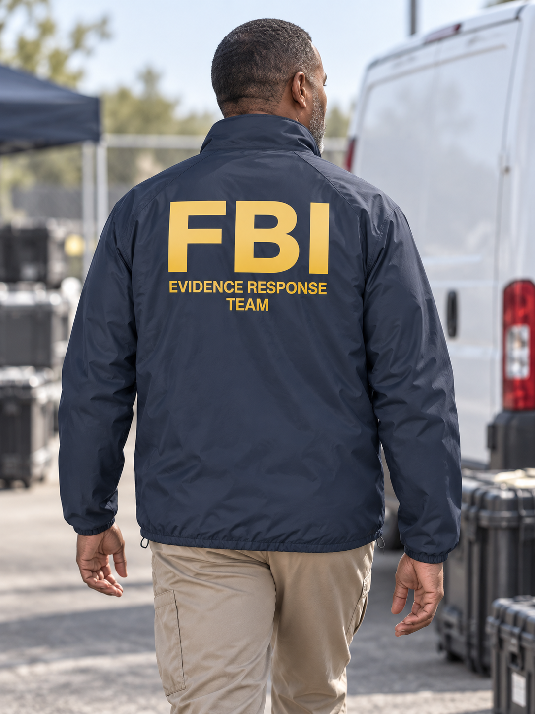 FBI Evidence Response Team- Agency Identifier Jacket — Navy Blue lifestyle view