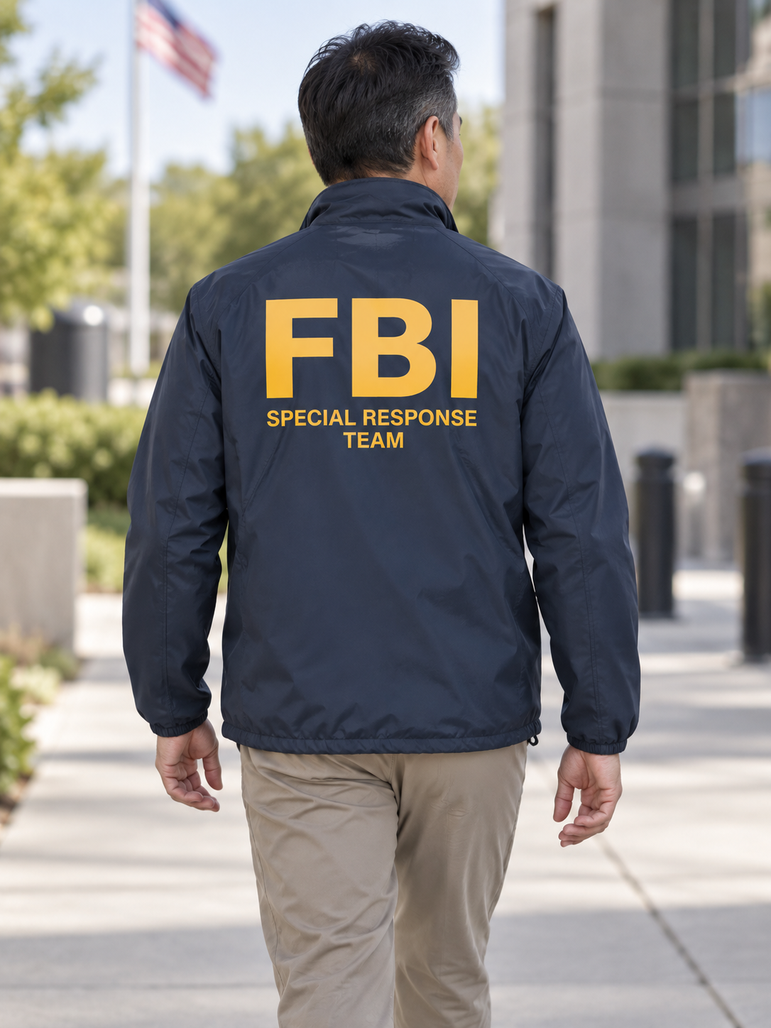 FBI Special Response Team- Agency Identifier Jacket — Navy Blue lifestyle view