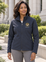 Department of Justice - Women's Soft Shell — Navy Blue lifestyle view