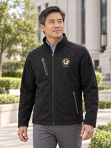 DOJ Men's Tactical Soft Shell — Black lifestyle view