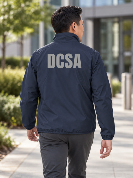 SUBDUED DCSA - Agency Identifier Jacket — Navy Blue lifestyle view