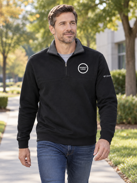 Men's Hart Mountain™ Fleece — Black lifestyle view