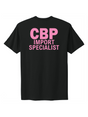 U.S. Customs and Border Protection (CBP) IMPORT SPECIALIST Cancer Awareness T-Shirt b