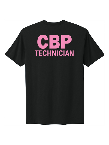 U.S. Customs and Border Protection (CBP) TECHNICIAN SPECIALIST Cancer Awareness T-Shirt  b
