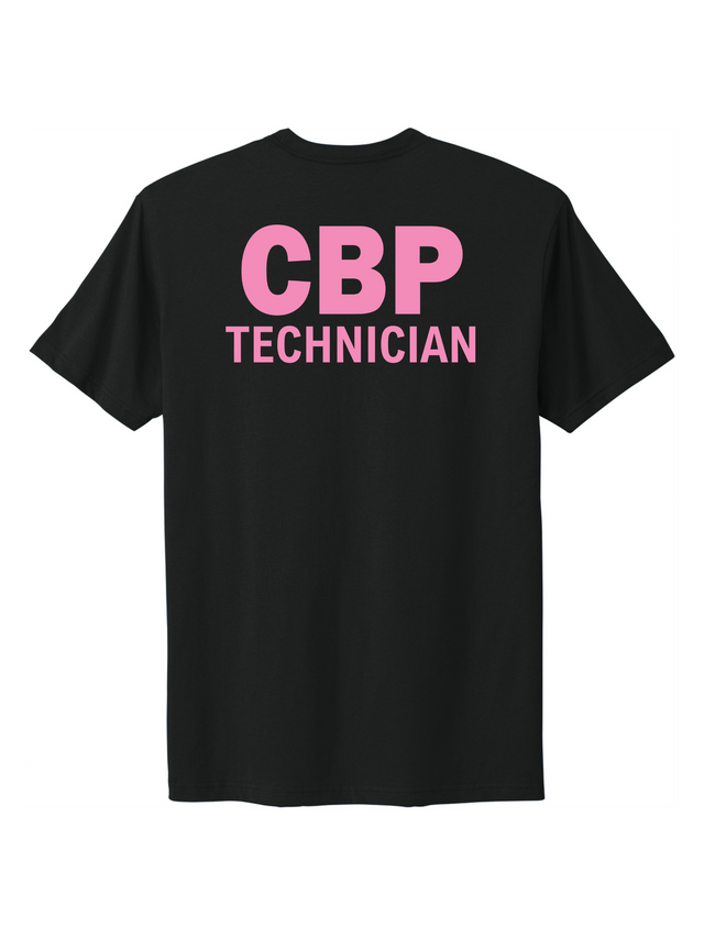 U.S. Customs and Border Protection (CBP) TECHNICIAN SPECIALIST Cancer Awareness T-Shirt  b